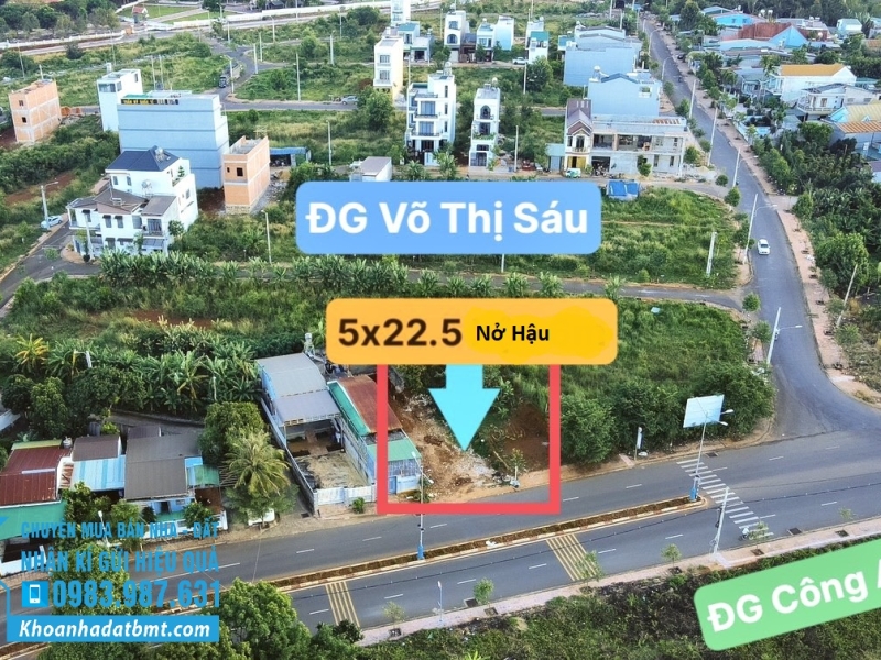 Lô TC 100%,5*22m,thực 25m,nở hậu 5,25m,,đg Trần Quý Cáp,gần Nguyễn Văn Cừ,nhiều lô xung quanh